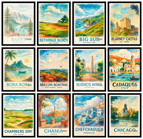 World famous city - city, print
