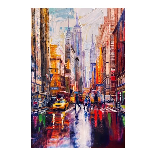 Artwork vibrant city - vibrant,