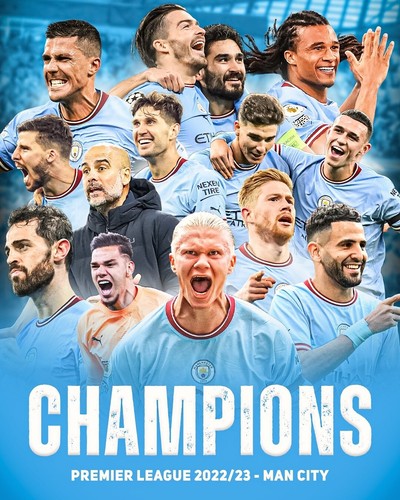 Man city poster - poster, champions