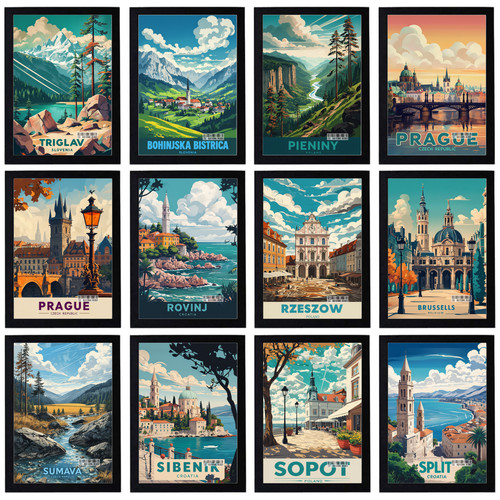 Vintage travel holiday - travel, poster