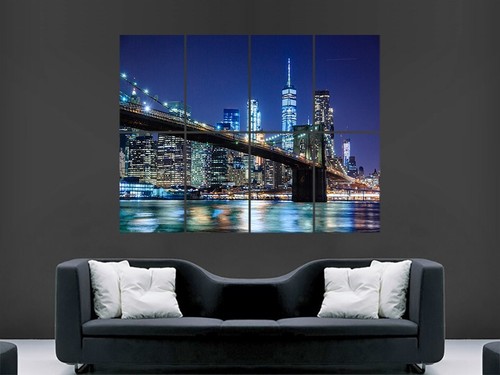 New york city bridge poster - city,