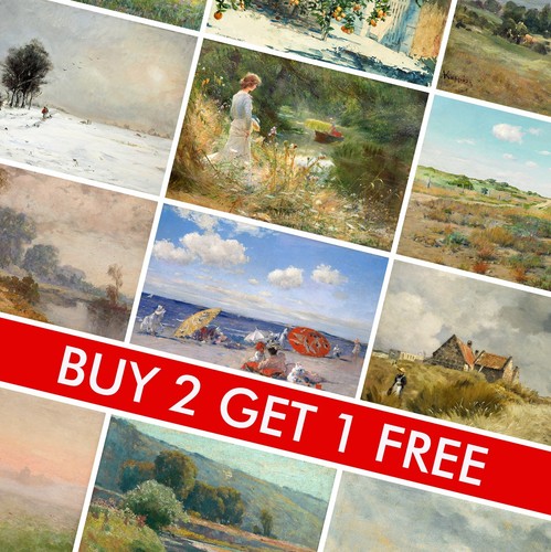 Vintage landscape art posters - vintage,