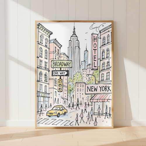 New york city print - york,