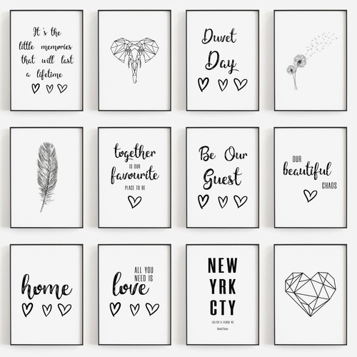 Home prints art bedroom - prints,