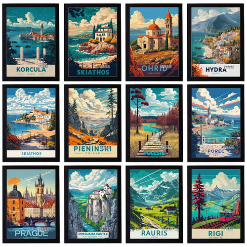 Vintage travel holiday poster - travel,