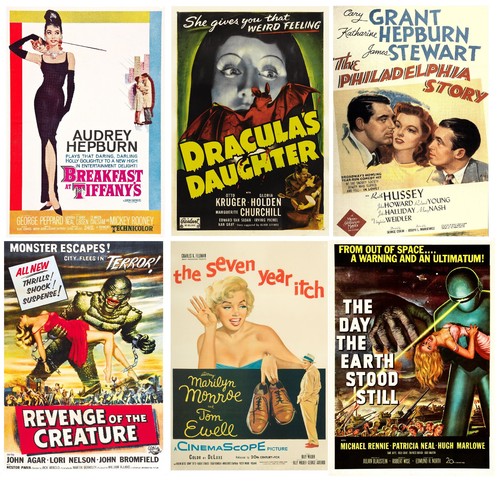 Vintage movie posters - posters, wall