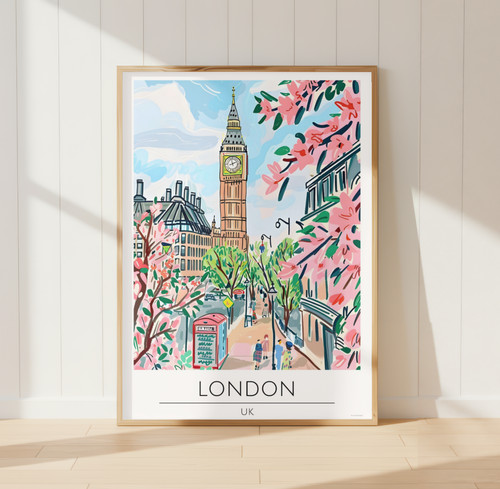 London big ben wall - wall, print