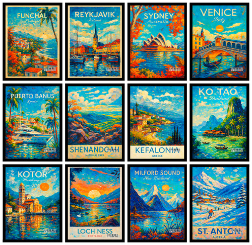 Urban city skyline poster - urban, |