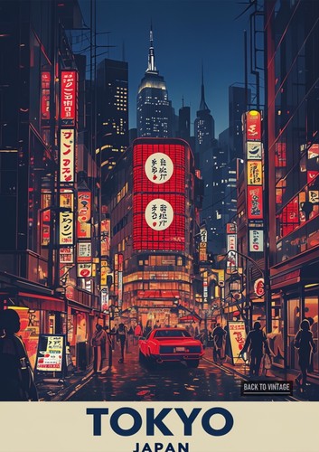 Vibrant tokyo night - tokyo, scene