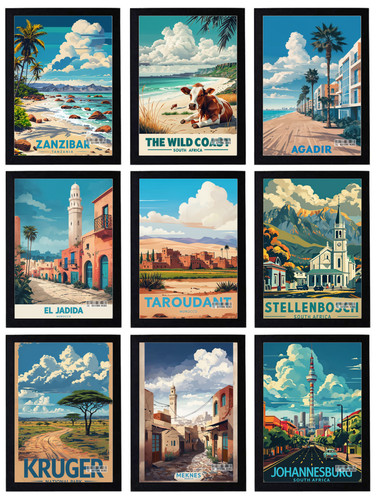 Vintage africa travel holiday - vintage,