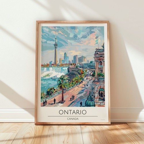 Ontario canada travel poster - canada,