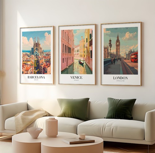 Retro travel posters - retro,