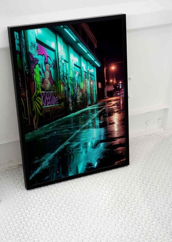 Street alley graffiti poster - street,