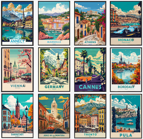 Vintage travel poster - vintage,