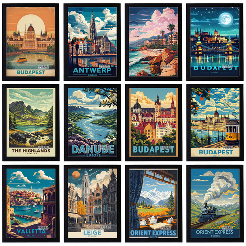Vintage travel europe - vintage,