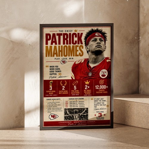 Patrick mahomes poster kansas - poster,,