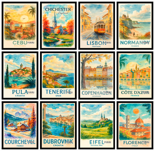 World cities travel - world,