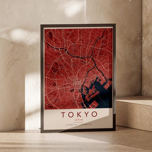 Tokyo map poster japan city - poster,,