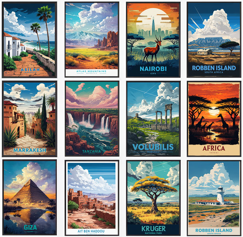 Vintage travel africa holiday - vintage,