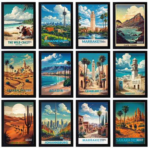 Vintage africa travel holiday - vintage,